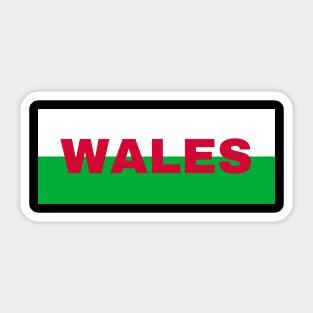 Welsh Flag Colors Sticker